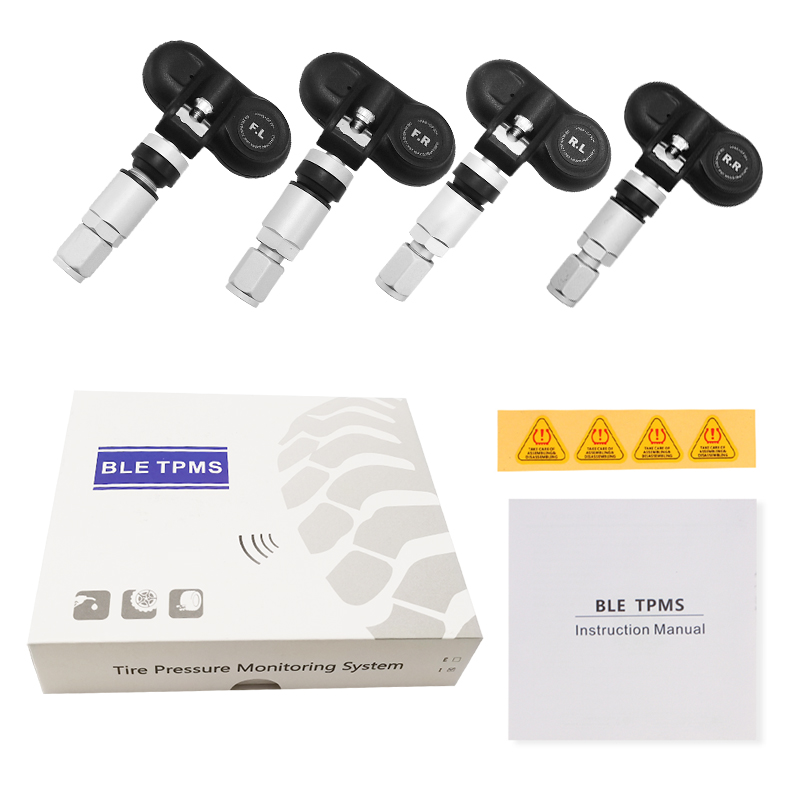Android/IOS デバイス用の 4 つの外部内部センサーを備えた車用 BLE APP TPMS インテリジェント BT タイヤ空気圧モニター システム