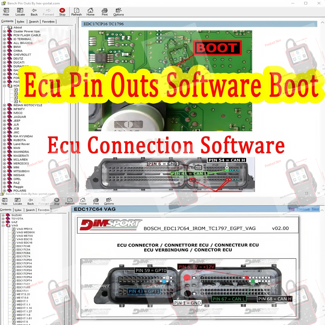 2026 HOTSALE ECU ピン配置ソフトウェア ブート