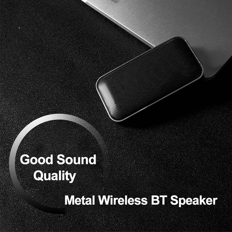Y16A ポータブルワイヤレススピーカー屋外ミニポケットオーディオ超薄型 Bluetooth スピーカースピーカーサポート TF カード - ブラック