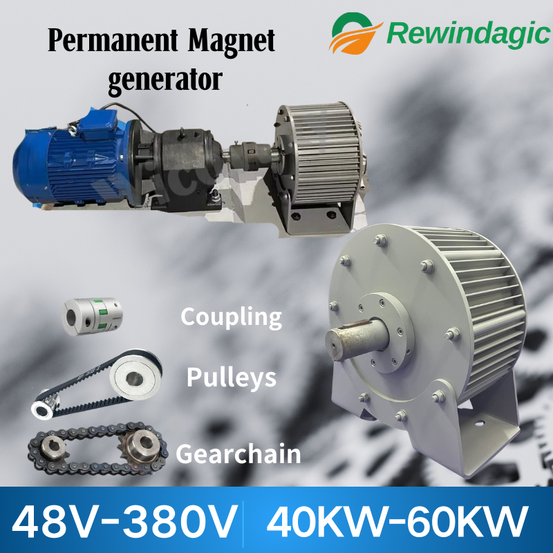 低速 PMG 50KW 40KW 380V 永久磁石発電機 AC 3 相風力タービン 220V 230V 380V モーターオルタネーター家庭用