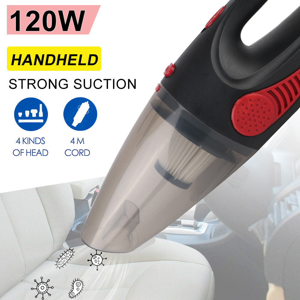 120 ワット 12 V 5000PA スーパー吸引ウェットドライ両用シガーライターアダプターハンドヘルド車の掃除機インテリアアクセサリーユニバーサル