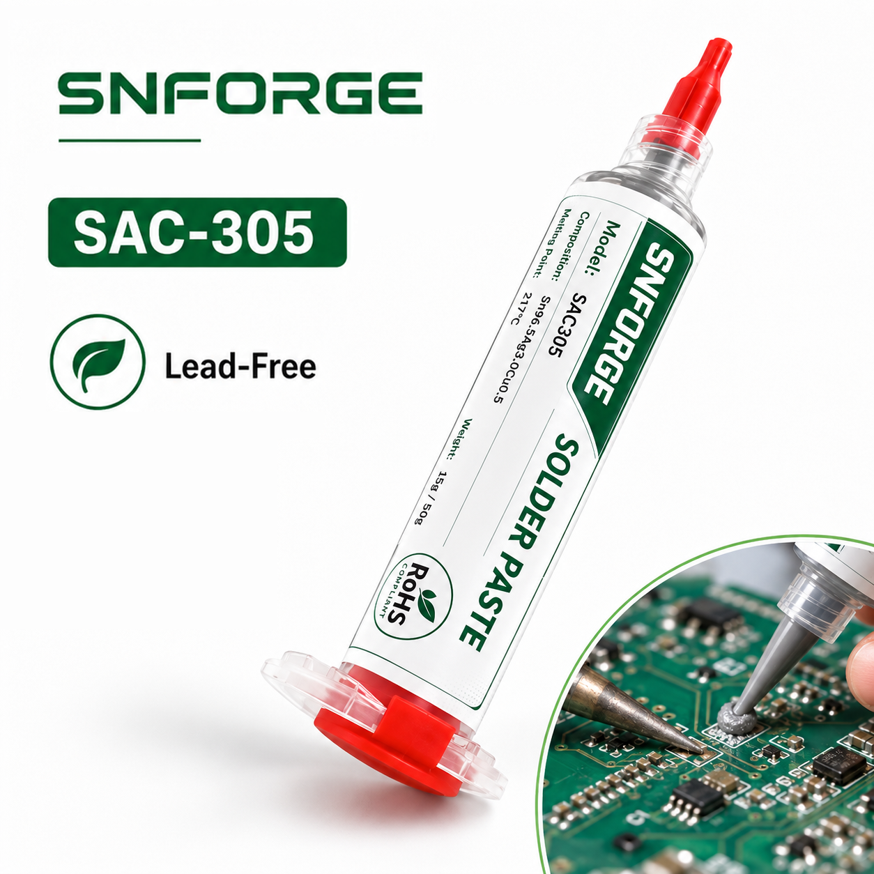 はんだペースト溶接錫 Sn99Ag0.3Cu0.7 Sn96.5Ag3.0Cu0.5 SAC305 BGA 溶接 PCB SMD SMT フラックス鉛フリーはんだ修理無洗浄