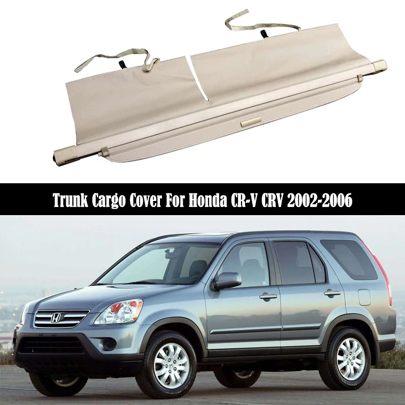 リアトランクカーゴカバーホンダ CRV CR-V 2002-2006 シールドシェードカーテンパーティションボードプライバシーブラインドセキュリティアクセサリー