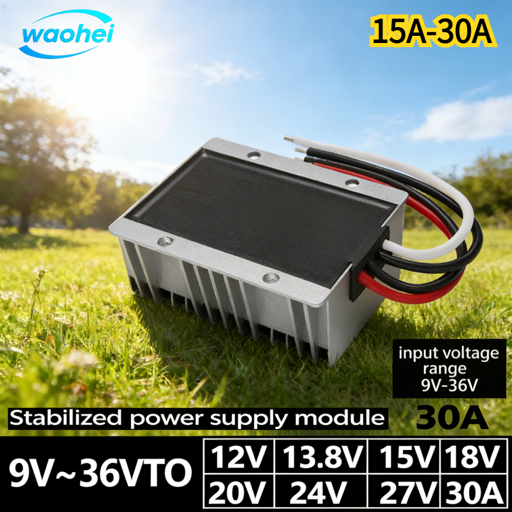 9-36V に 12V 13.8V 15V 19V 20V 24V 27V 28V 15-30A DC ステップダウン UP コンバータ電圧レギュレータ安定化モジュールトラック CE