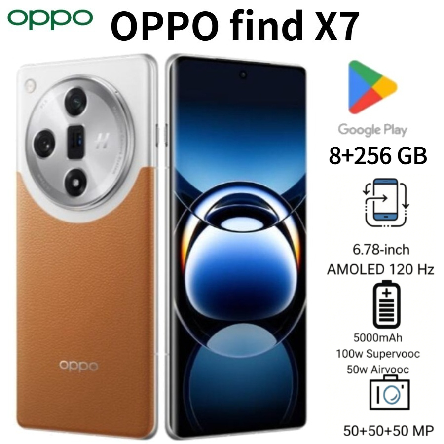2026 新着 OPPO Find X7 グローバルロック解除電話 8GB RAM 256GB ストレージデュアル Nano SIM 120Hz 曲面 AMOLED ディスプレイスマートフォン