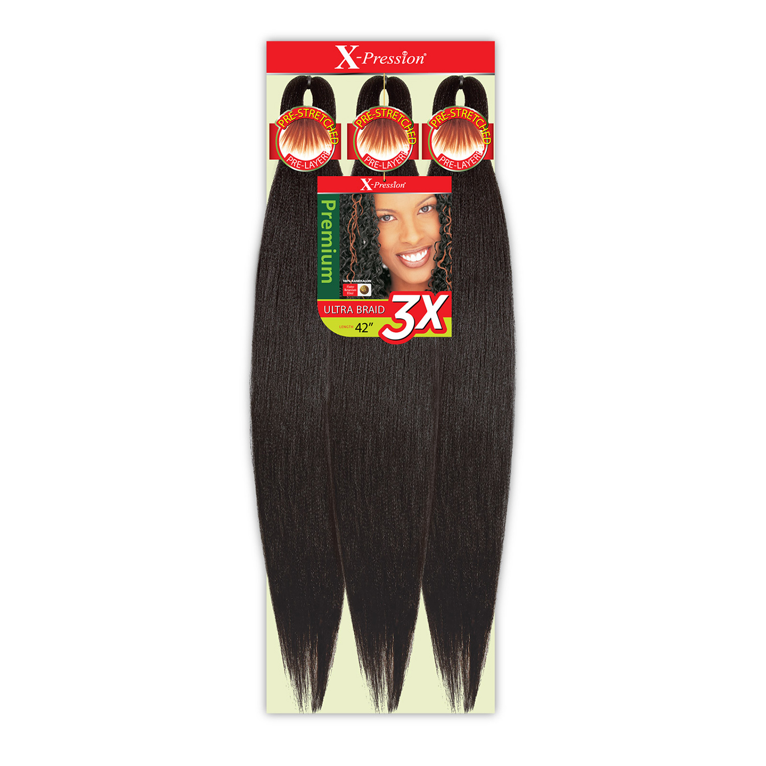 Outre Braids X-Pression カネカロン 3X プレストレッチブレイド 42"