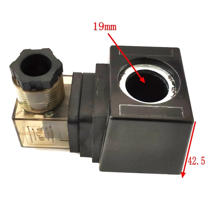 YU/KEN KG 油圧ソレノイドバルブ コイル内穴19mm、高さ42mm DC24V AC220V AC110V