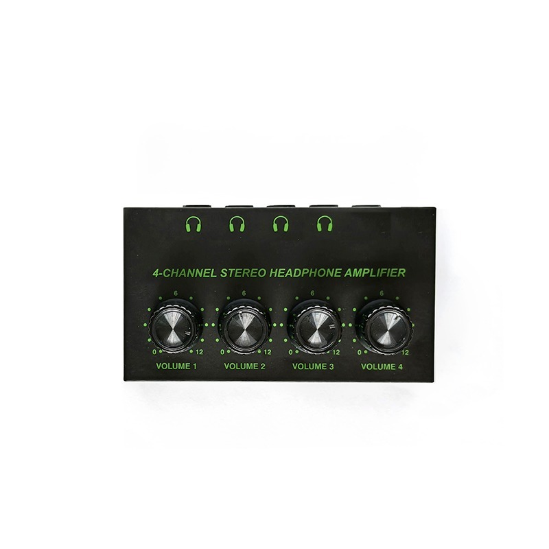 RGB プロフェッショナル 4 チャンネルヘッドフォンアンプスプリッタープロフェッショナル出力ミキサー機器