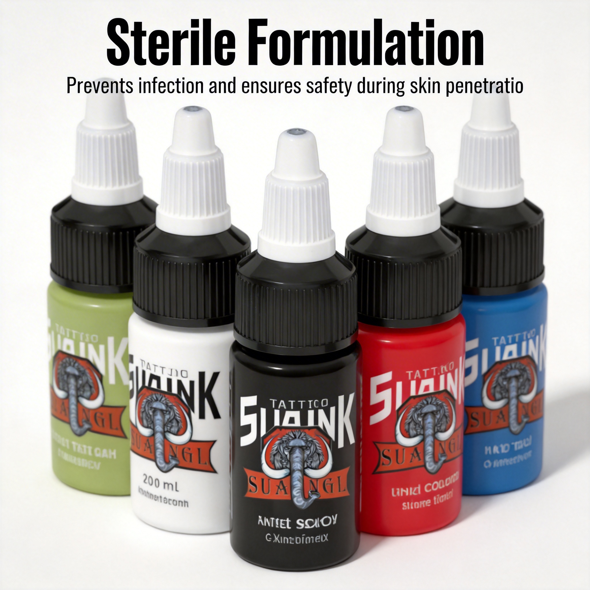 SUANGL 20 個セットプロフェッショナルタトゥーインク 20 ミリリットル各ボトル永久タトゥー顔料ボディアート絵画タトゥーアーティスト用品