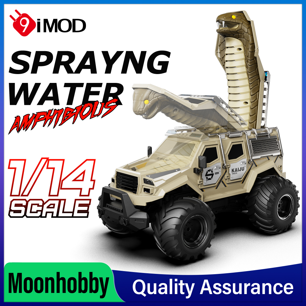 9IMOD RC 水陸両用スネークカー 1/14 ウォータースプレー変形スタントビークル 2.4G