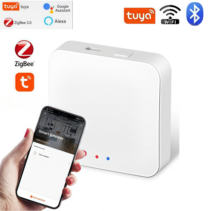 Tuya インテリジェント ゲートウェイ Zigbee3.0 ワイヤレス マルチモード 有線多機能 Bluetooth APP インテリジェント デバイス リモート コントロール