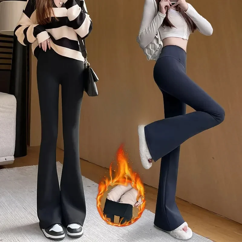 レギンス女性ゴシックセクシーガール婦人服シームレスレギンスベルボトムパンツ女性 Y2k サメパンツ冬のハイストリート