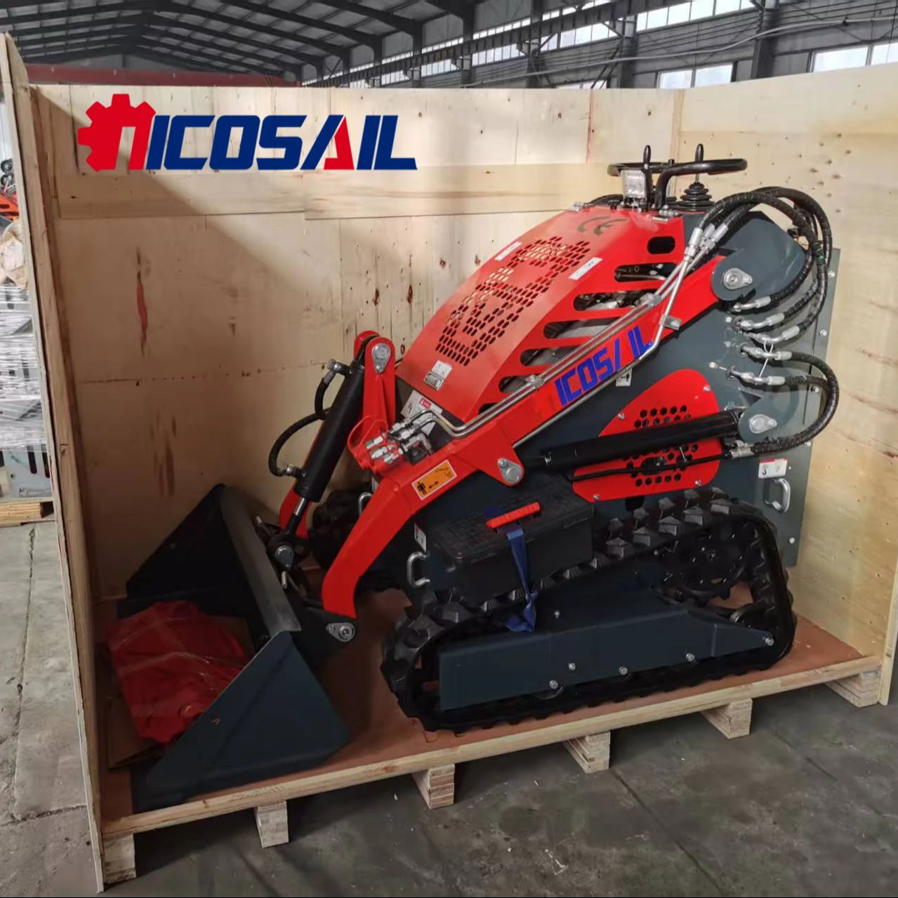 中国ローダー小型スキッドステアローダーコンパクトミニトラックスキッドステアローダー