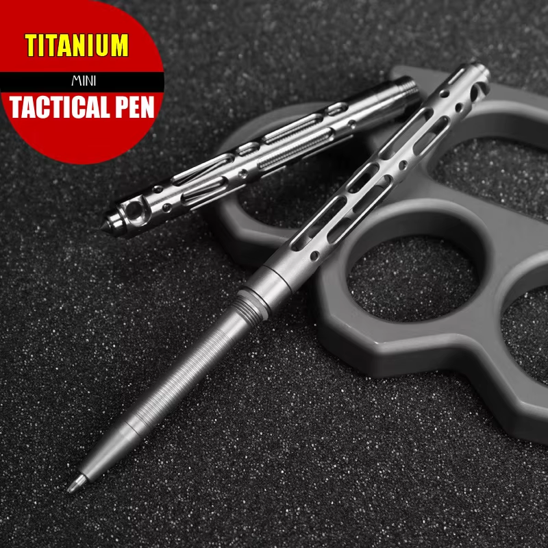 ポータブルチタン TC4 ミニタクティカルペン自己防衛 Fot 屋外 EDC ツールキーホルダーポケットビジネスライティングペンコレクションペン