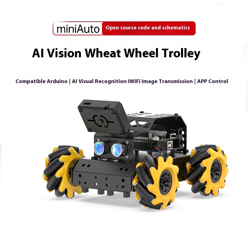 Arduino インテリジェントカーミニオート全方向小麦ホイール Ai ビジョン認識追跡 Uno プログラミングロボットおもちゃギフト