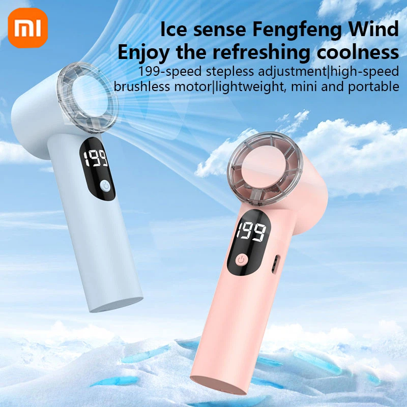 Xiaomi MIJIA ミニファンポータブルミニ静音ファンテーブルメイクまつげクーラー子供屋外オフィス旅行空気クーラーファンスポーツ用
