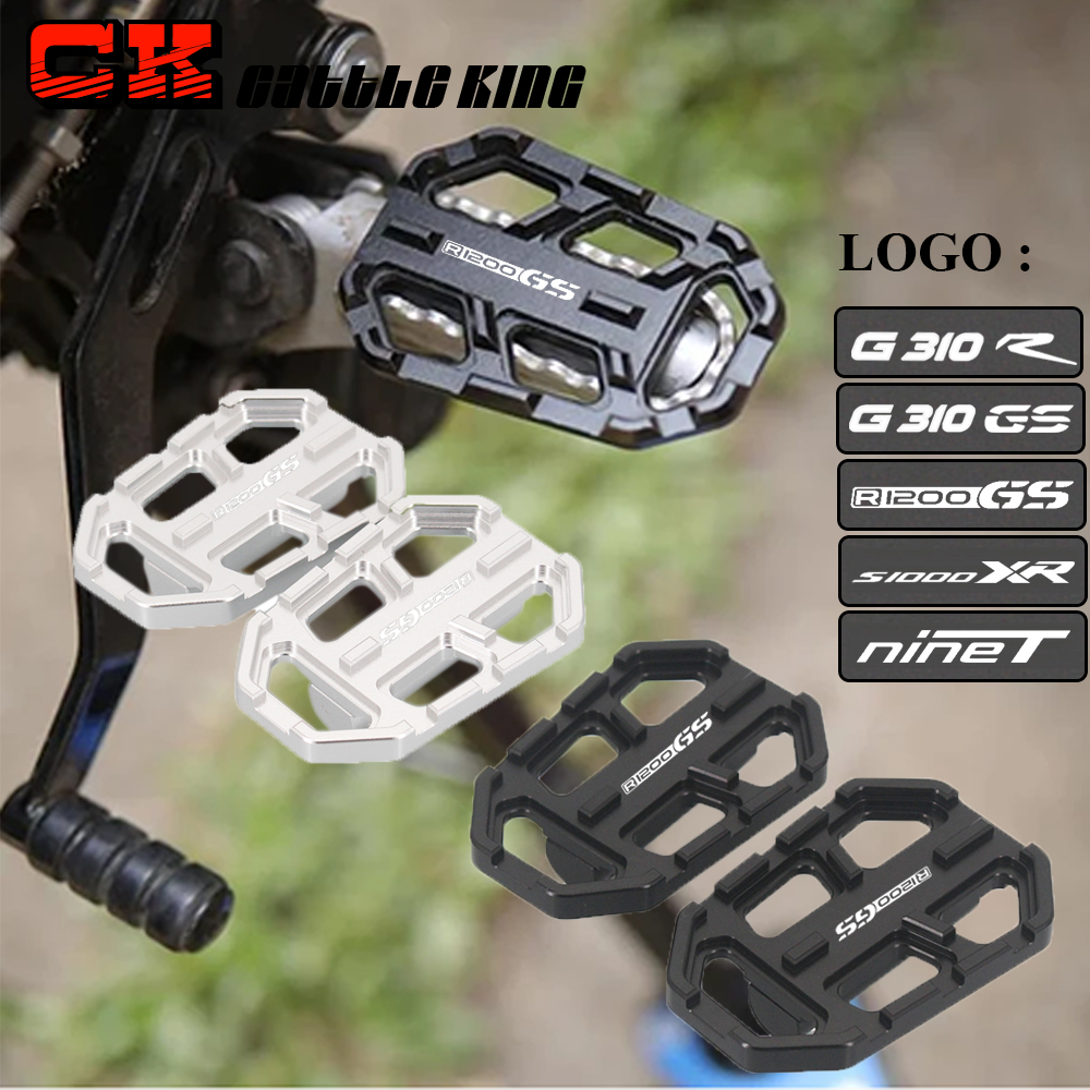 Bmw R1200GS GS1200 Gs 1200 LC G310gs G310r G 310GS/310R S1000xr R 9 T オートバイフットペグペダルスクランブラーレストフットペグ