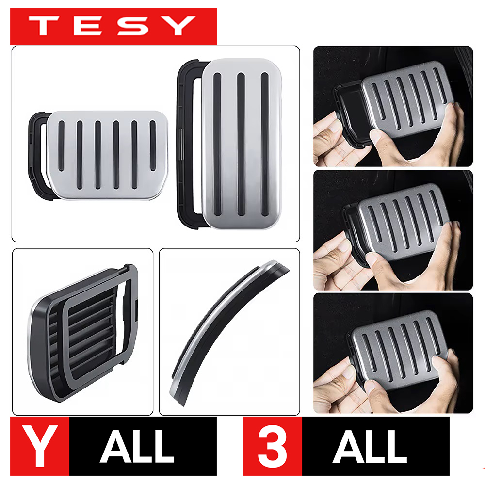 TESY テスラ全モデル YL Y ジュニパー発売モデル 3 ハイランドアクセルブレーキペダルアンチスリップフットレストカバー