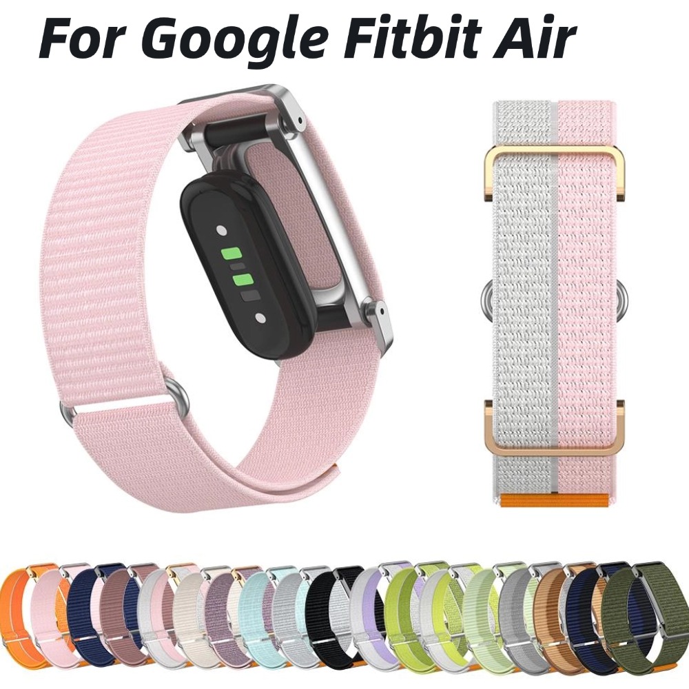ナイロン織時計ストラップ Google Fitbit 空気通気性調節可能なクイックリリース交換バンドスポーツリストバンド