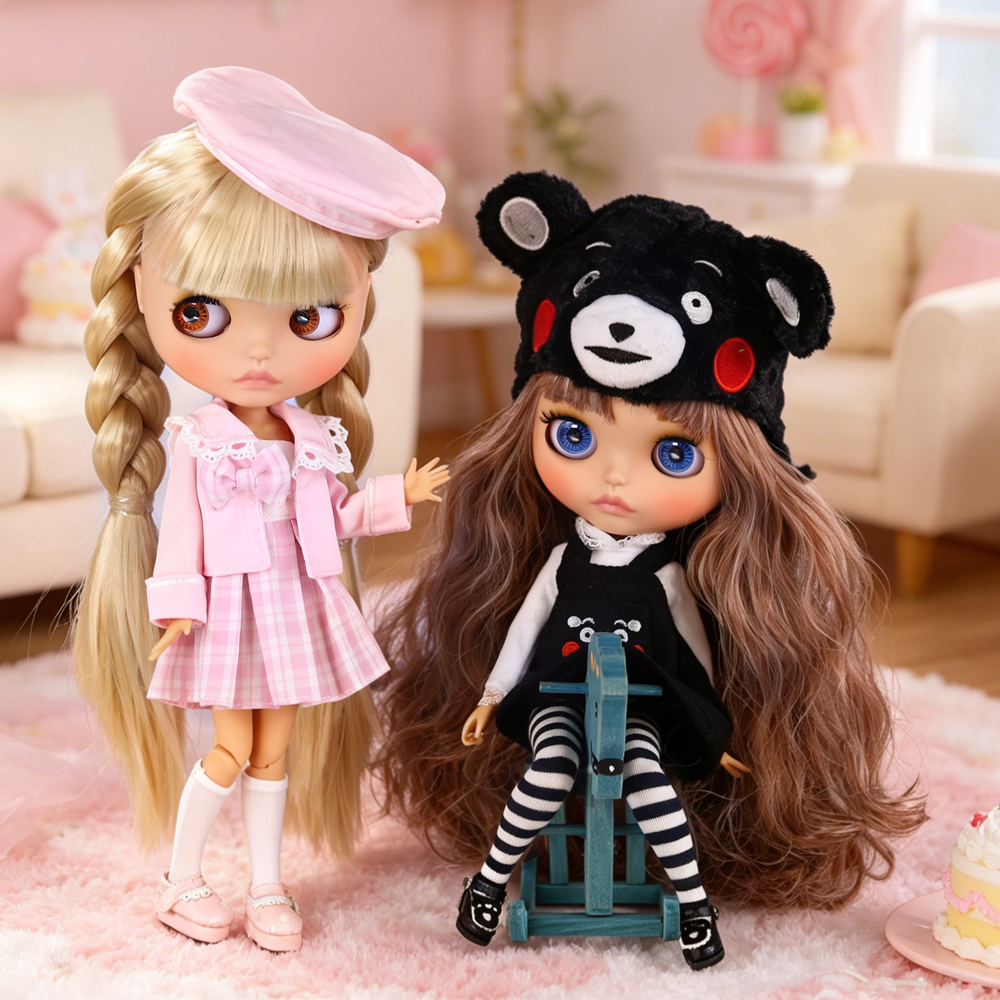 ICY DBS ブライス人形 1/6 ジョイント 30 センチメートル日焼け肌マットフェイスガールセット人形 BJD おもちゃギフト