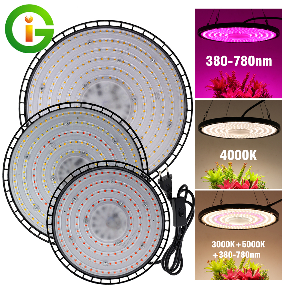 LED 成長ライト フルスペクトル 380-780nm 模造太陽光植物水耕栽培花苗多肉植物用ライト。