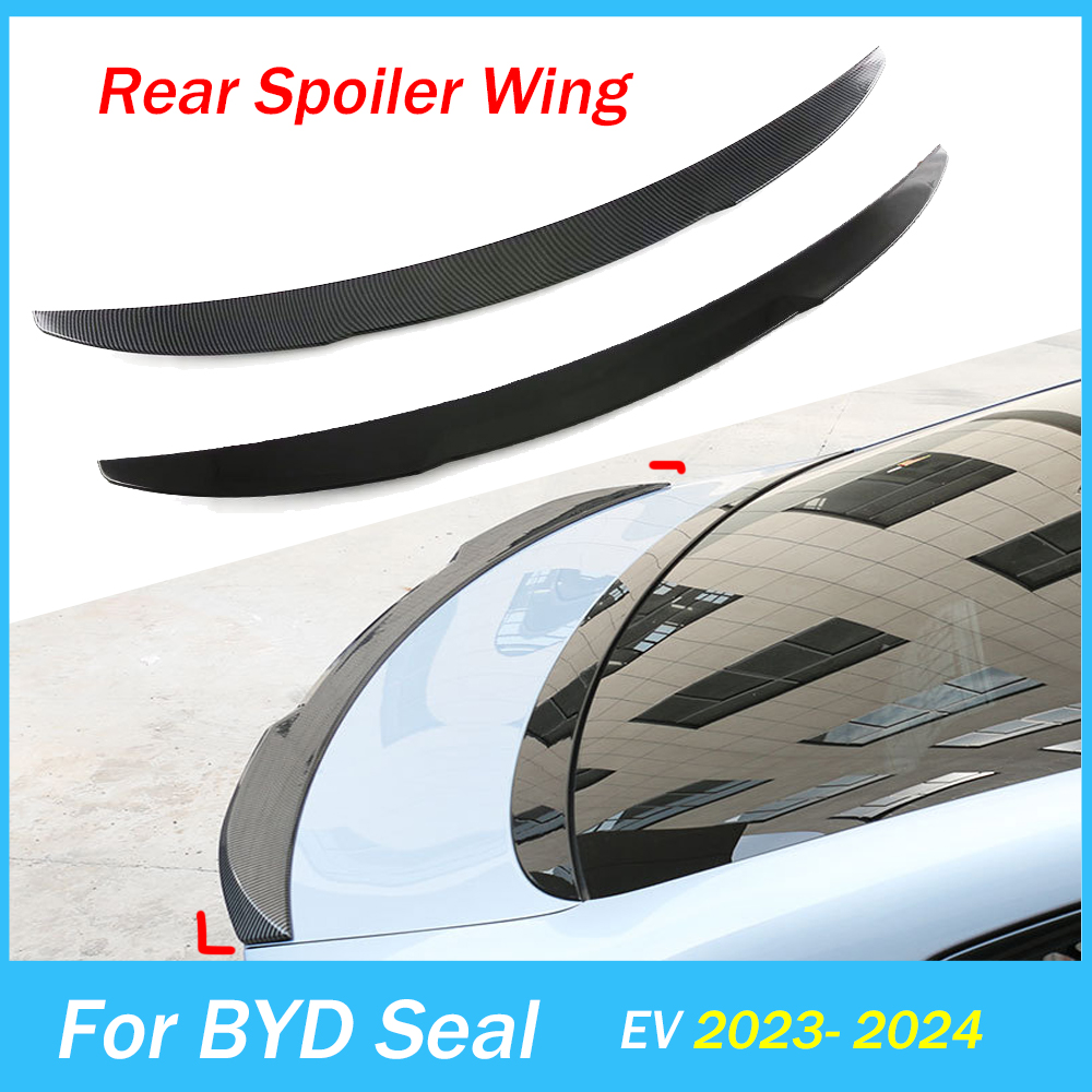 リアスポイラーウィング BYD シール EV テールフィン 2022 2023 2024 テールトランク屋根翼チューニングオートアクセサリー ABS ボディキットスポイラー