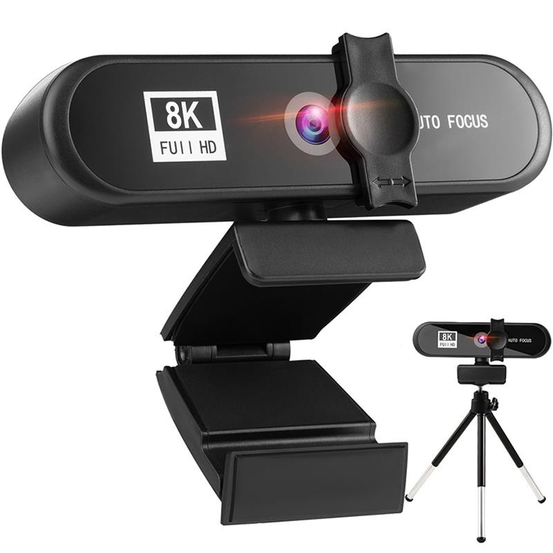 8K 4K ウェブカメラ Sailvde 会議 Pc ウェブカメラ ギフト三脚オートフォーカス USB Web カメララップトップミニカメラ 1080P マイク付き