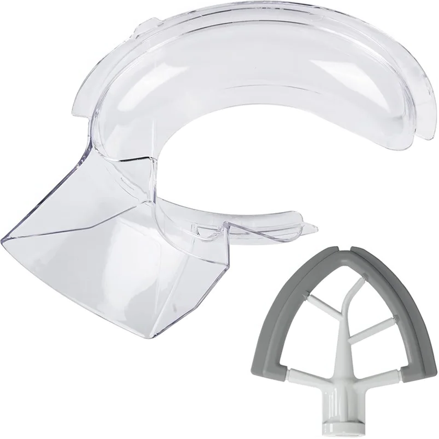 2 ピース/セット シリコン フレックス エッジ ビーター ポアリング シールド - しっかりフィット スプラッター ガード KitchenAid 4.5-5Qt チルトヘッド スタンド ミキサー用
