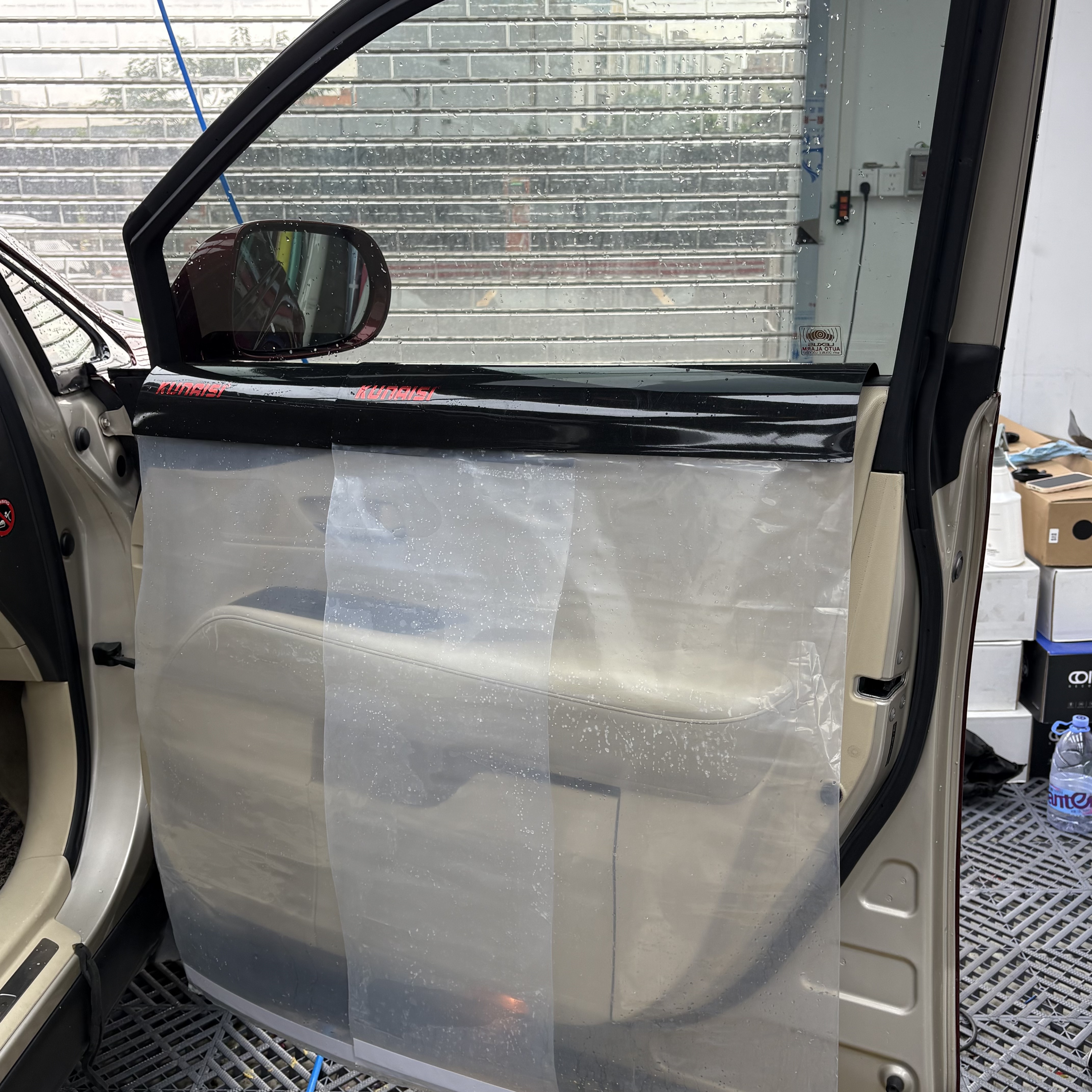 KUNAISI カバー防水窓ティントツール車のドアカバーキット 1 ドアティント用品着色ツール車のクリーニングアクセサリー