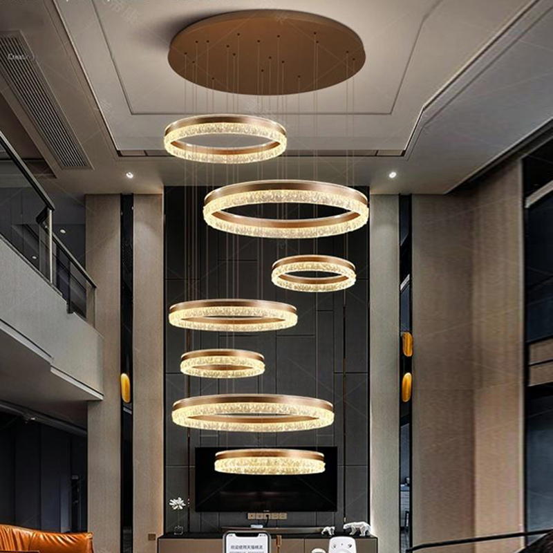 現代の家の装飾 LED ライトペンダントライトランプ forstaircase リビングルーム用シャンデリア吊り下げライト屋内照明