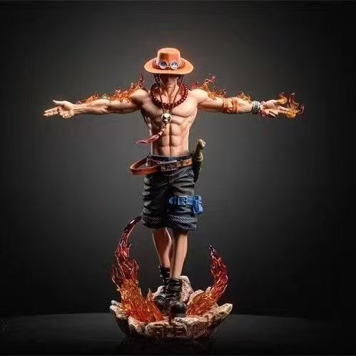 27 センチメートル 10.6 インチアニメポートガス D エースアクションフィギュア Pvc 像デスクトップ Ornamen コレクション像モデル装飾ルームの机のおもちゃ