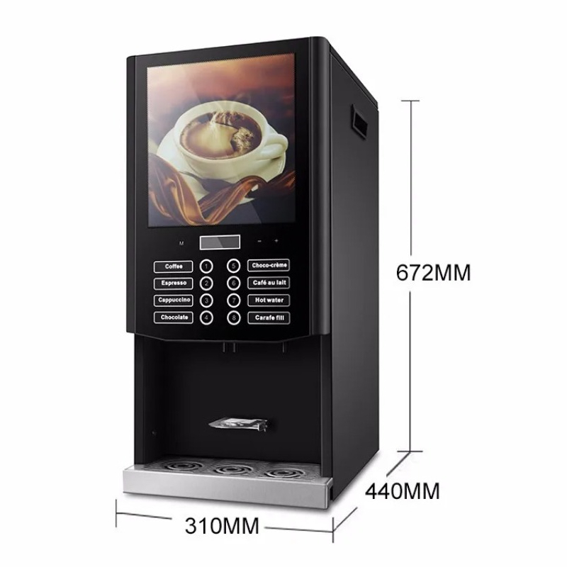 スマート ModelSapoe 8 セレクションホットドリンクインスタントコーヒー自動販売機業務用全自動コーヒーヒン Ho
