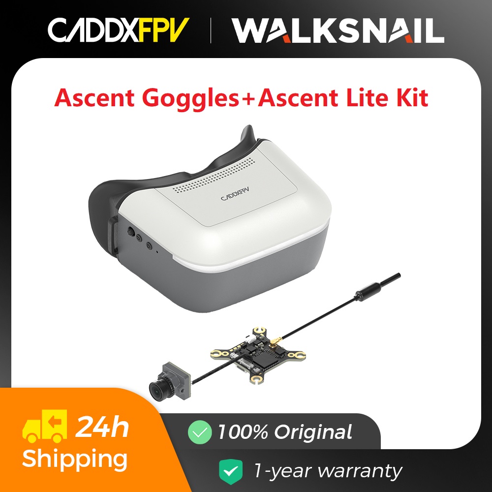 CADDXFPV ウォークスネイル アセント ゴーグル FPV ゴーグル 5.8 グラム 1920*1080 / 60Hz 画面解像度 Ascent Lite VTX キット