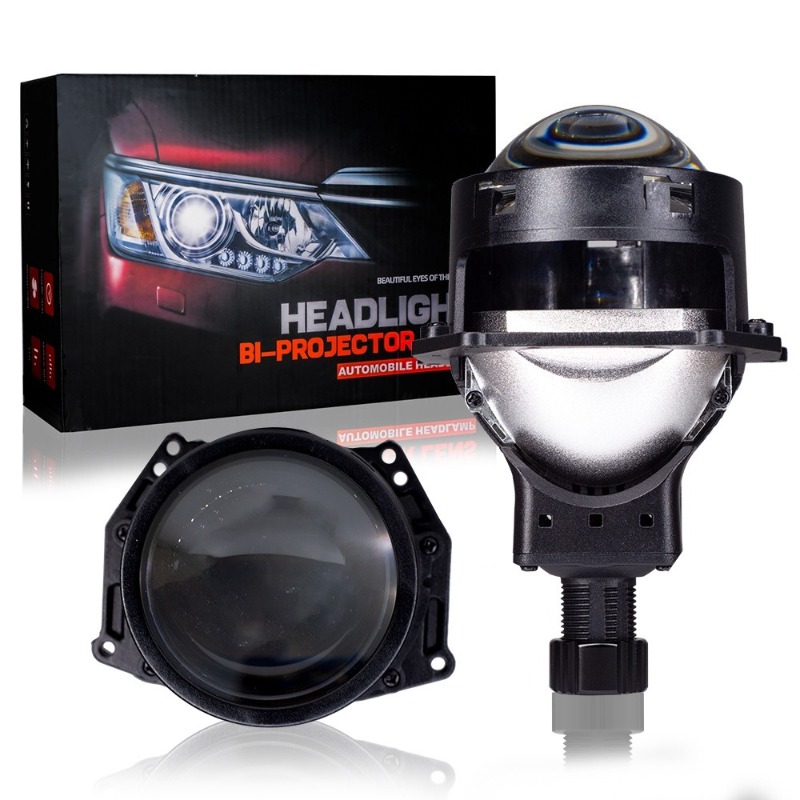 P40 二焦点レンズ 3 インチ 70 ワットハイパワー車 LED ヘッドライト LED カーライト H4 H11 レンズ 6000K