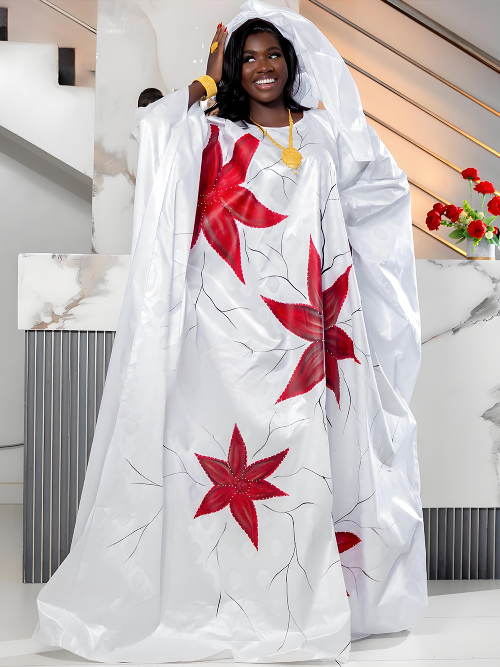 2026 アフリカのドレス女性の伝統的なアフリカ服 Dashiki アンカラプリントバザンガウンアバヤローブイスラム教徒カフタンマキシドレス