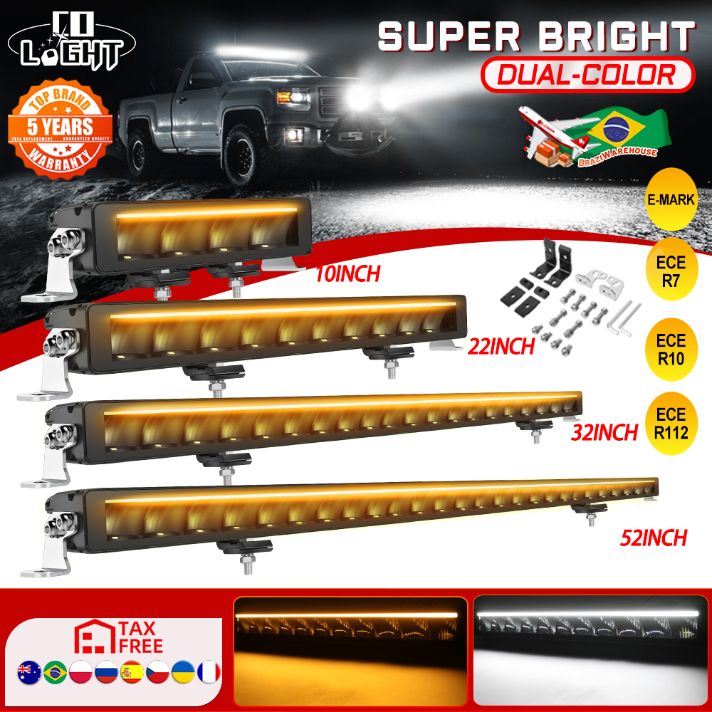 CO LIGHT 52インチ ECE R112 R10 R7 オフロード LED バー 12V 24V 車のライトバー ATV Barra 4x4 ルーフワークライト Lada Niva チューニングトラック SUV 用