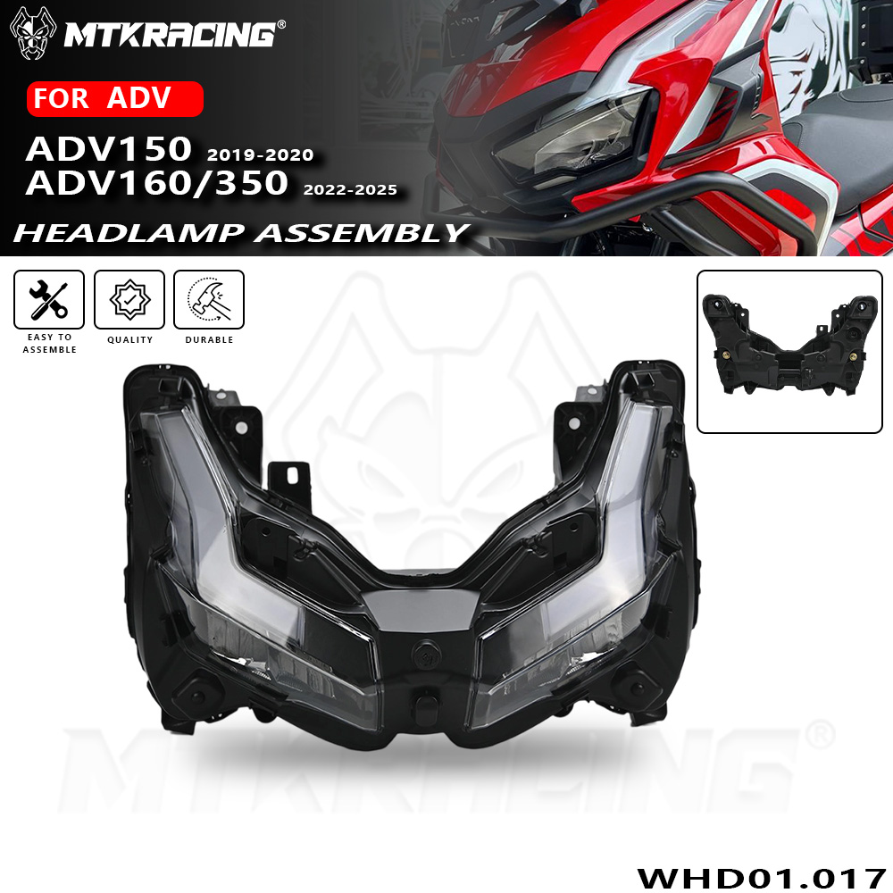 ホンダ ADV 150 2019-2021 ADV160 ADV 350 2022-2025 オートバイ防水ヘッドライトフロントビッグライトランプ