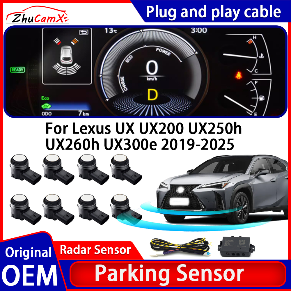 ZhuCamX OEM 駐車センサーキットブザー警報逆レーダー検出システムレクサス UX UX200 UX250h UX260h UX300e 2019 〜 2025