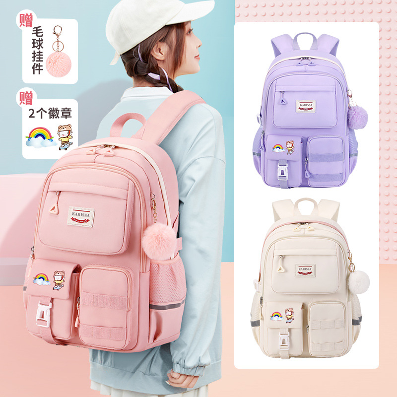 ファッション女の子スクールバックパックスクールバッグ十代のラップトップバックパックカジュアル旅行バックパックブックバッグ子供通学防水