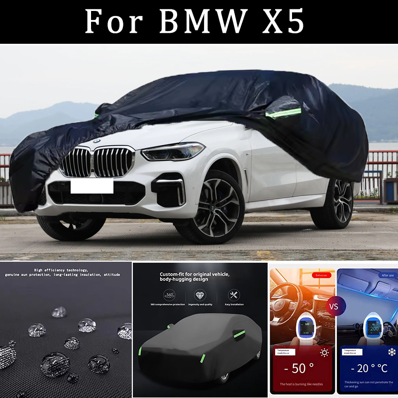 Bmw X5 車カバー屋外防水防塵日雨雪保護厚いオックスフォード布フルカーアクセサリー
