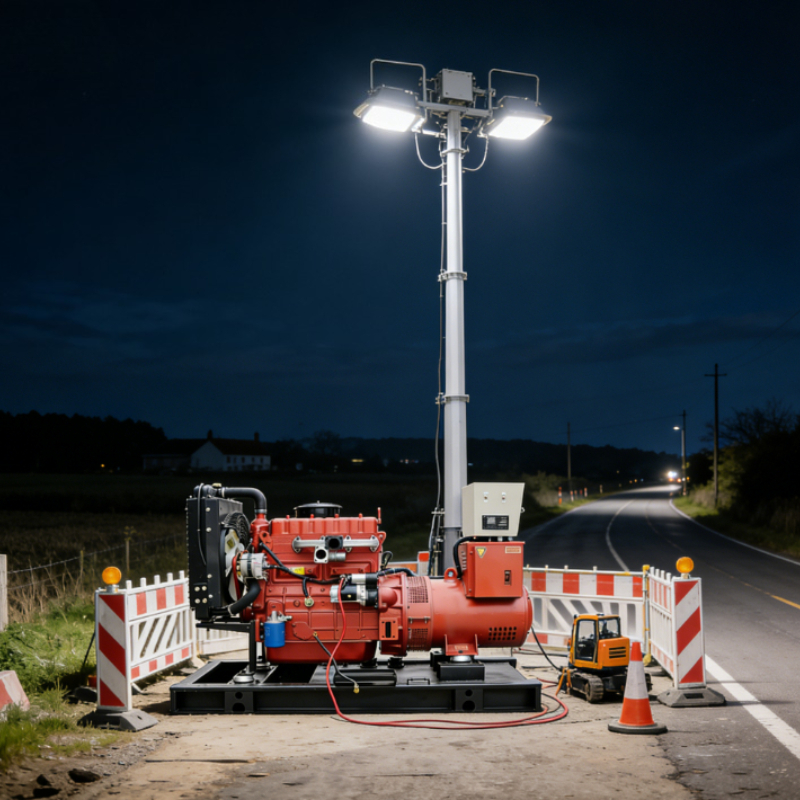 ディーゼル発電機セット 20kW 単相耐候性防音エンクロージャ建設現場用のキャビネット保護ボックス