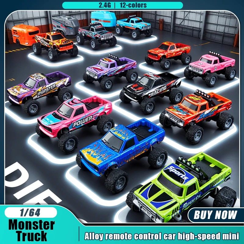 新しい RC カーミニ合金 1/64 リモートコントロールカー持ち運びに便利 60 分の作業時間子供のギフト電子玩具