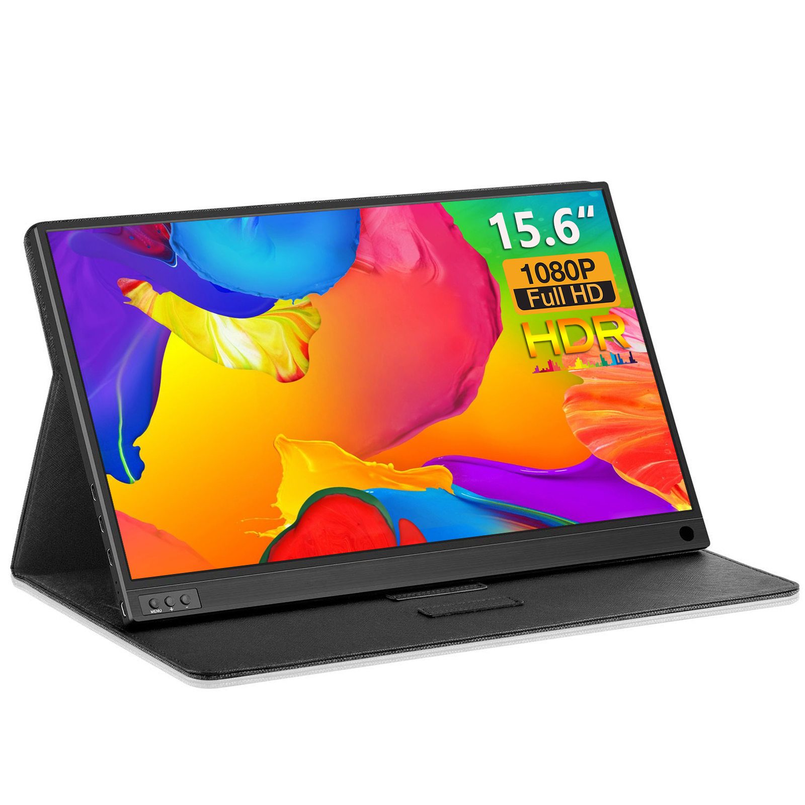 ZEUSLAP 15.6 インチ 1920*1080P 60Hz IPS パネルポータブルモニター電話、NS、ラップトップ、PC セカンドスクリーン、オフィス拡張モニター用