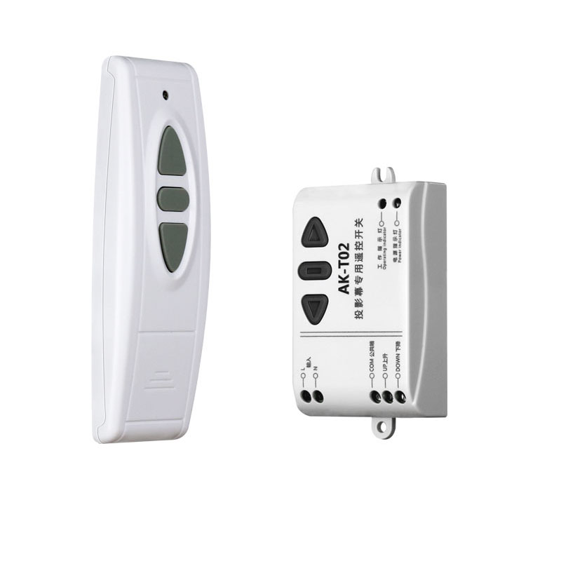 AK-T02 AC 220V モーターワイヤレスリモートコントロールスイッチアップダウンストップ管状モーターコントローラーモーター順方向逆方向 TX RX ラッチ