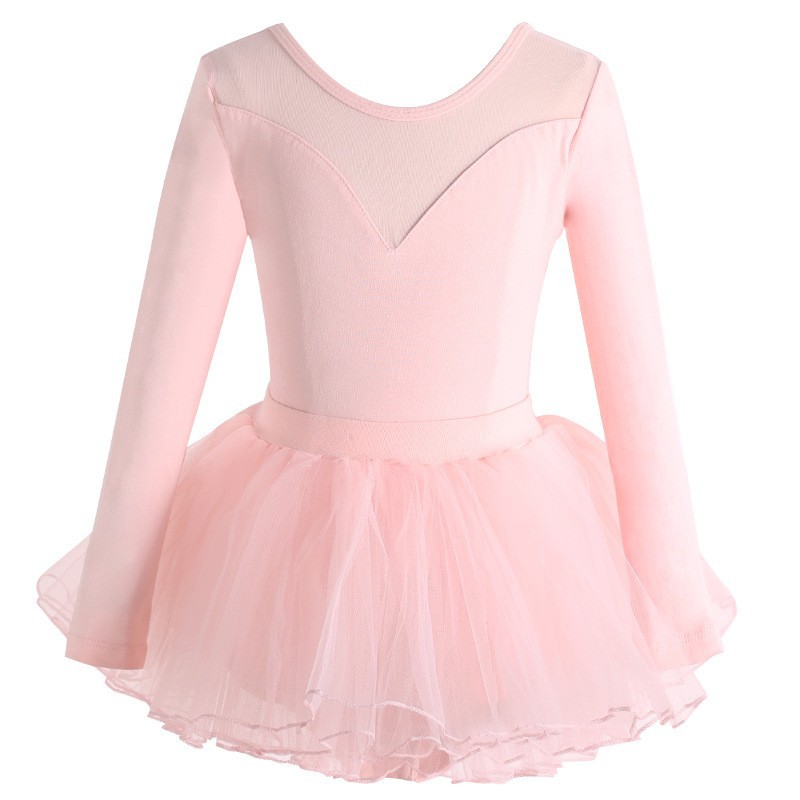 新しいバレエチュチュダンスレオタード女の子服体操衣装子供ダンスウェア子供のバレエ衣装スカートロンパース