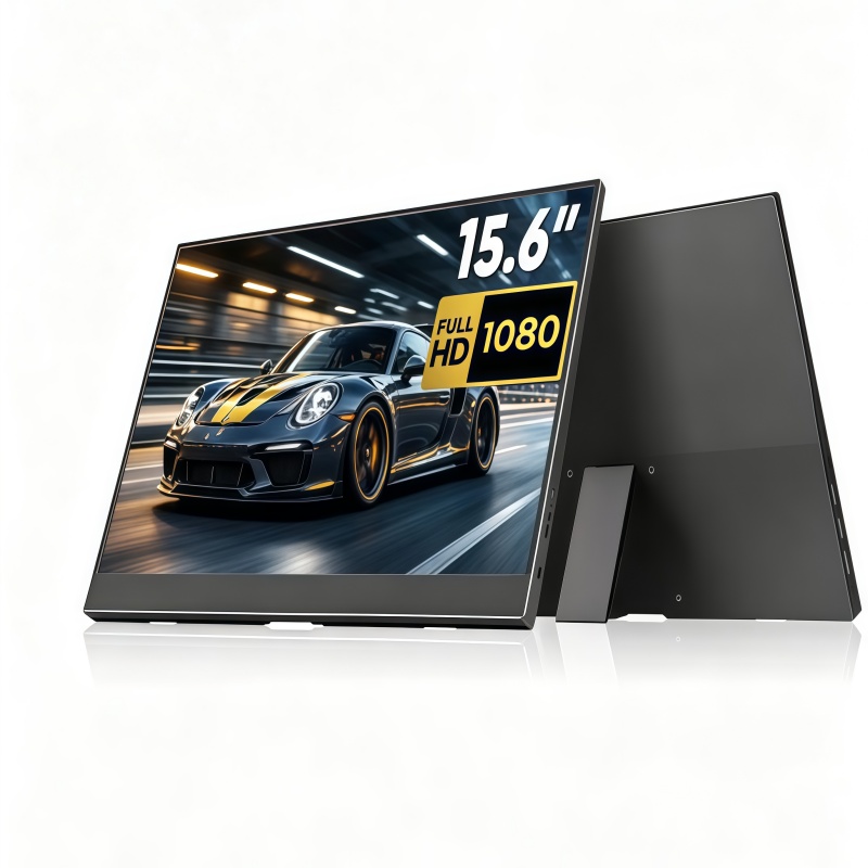 ABR 15.6 インチポータブルモニター 1080P 45RGB 1000:1 ラップトップ画面エクステンダースタッカブルトリプルモニター勝利のため