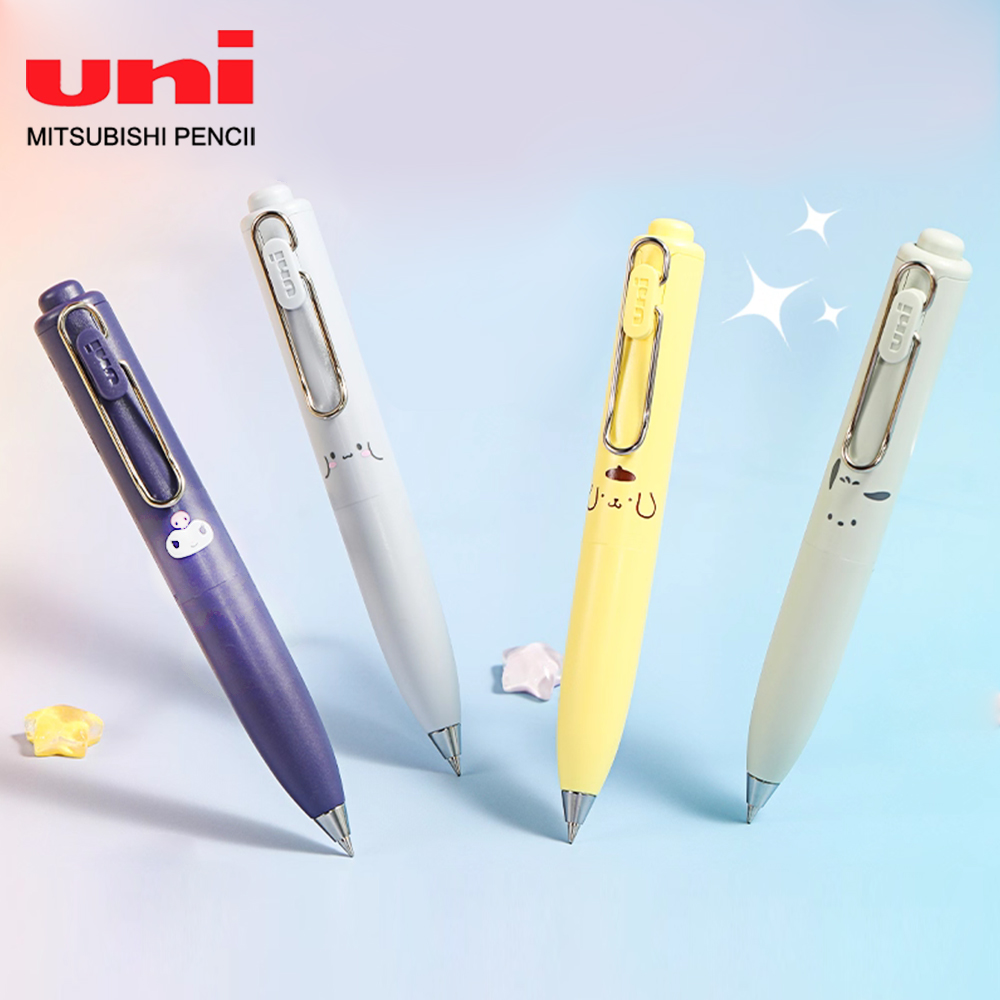 Japan UNI Limited Gel Pen Small Thick Core Low Center of Gravity Pocket Pen Black 0.5mm Fat Holder Kawaii School Stationery