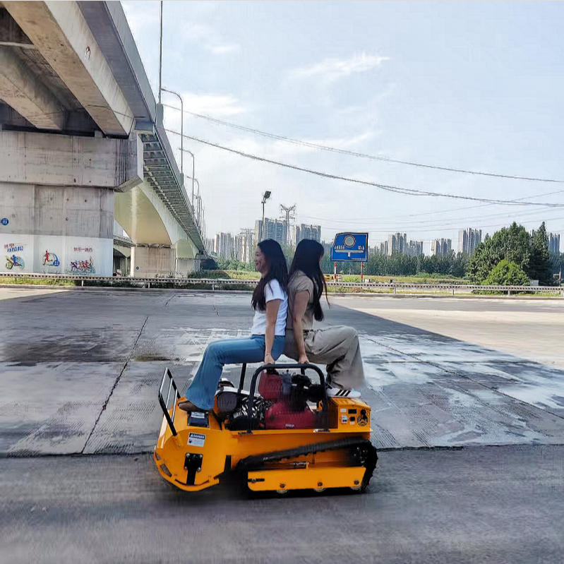 カスタマイズされたパワーディーゼルエンジン小型ロボット草カッター切断幅 800 ミリメートル/1000 ミリメートル/1200 ミリメートルリモコンクローラ芝刈り機