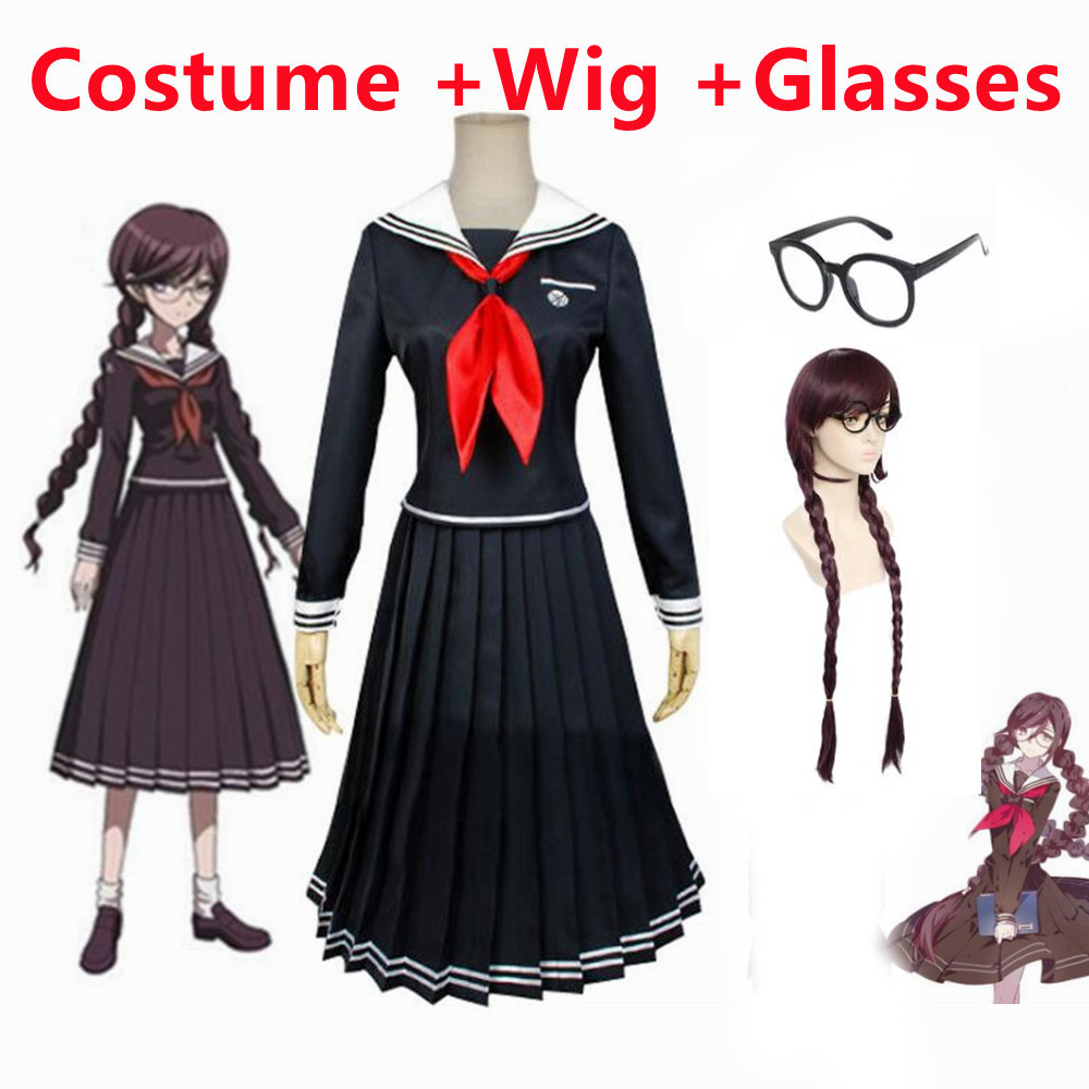 アニメ塔子腐川コスプレ衣装制服女性ドレスハロウィンクリスマスパーティーフルセット