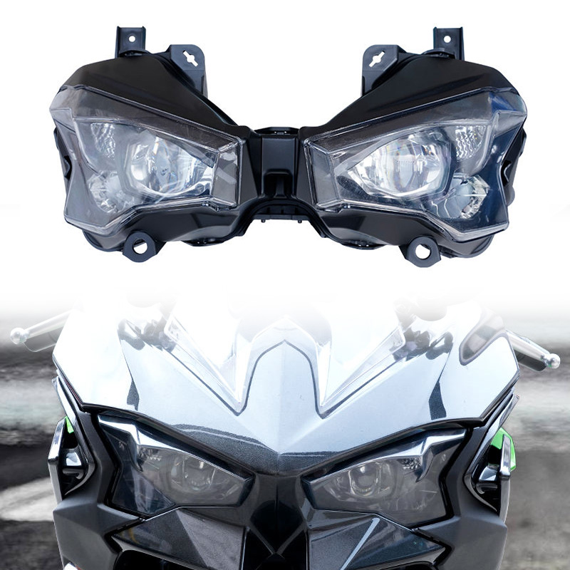 新しい高品質オートバイ LED ヘッドライトハイ/ロービーム DRL ランプ Kawasaki Ninja500 2024 2025 LED ヘッドライトアセンブリ